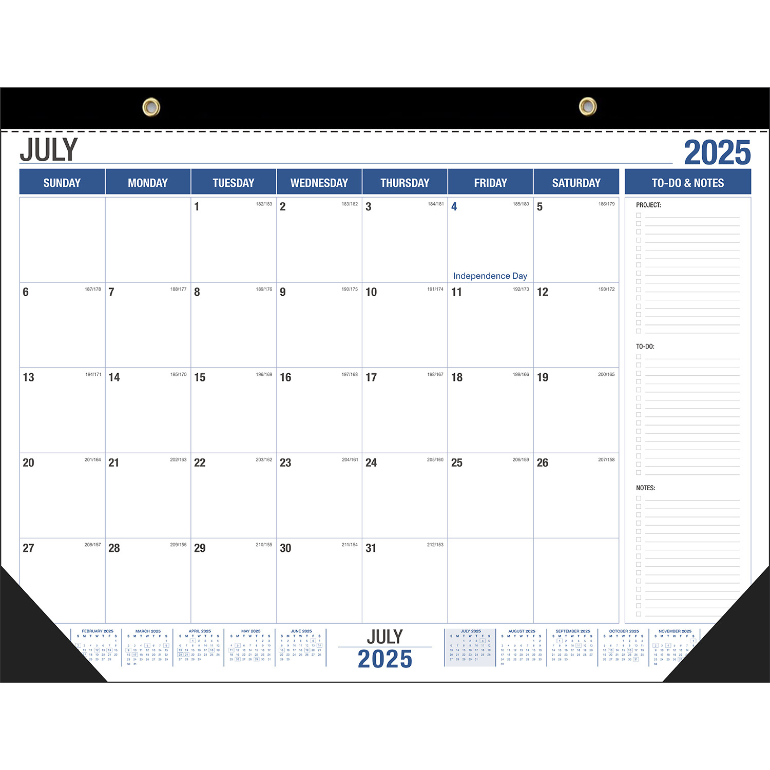 Picture of Extra Large English Version of the Wall Calendar Amazon's Popular Simple and High-Looking 26-27 Calendar Countdown Desktop Table