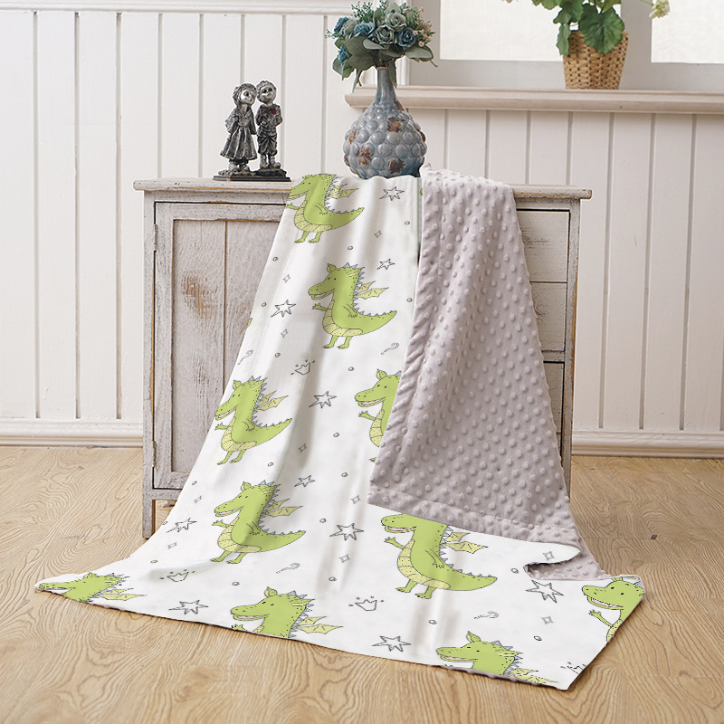 Picture of Baby Blanket Autumn and Winter Baby Blanket Coral Fleece Air-conditioning Blanket Bean Blanket Swaddling Children's Blanket Blanket