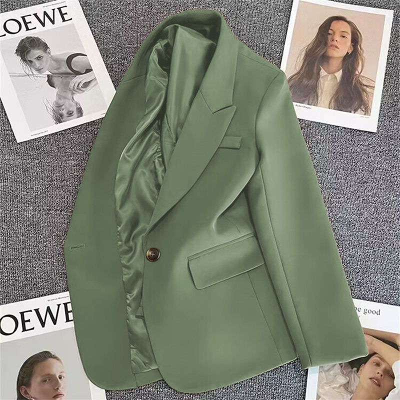 Picture of Long-Sleeved Suit Jacket for Women 2025 Autum New Korean Style Casual Texture Spring Goddess Style Street Suit