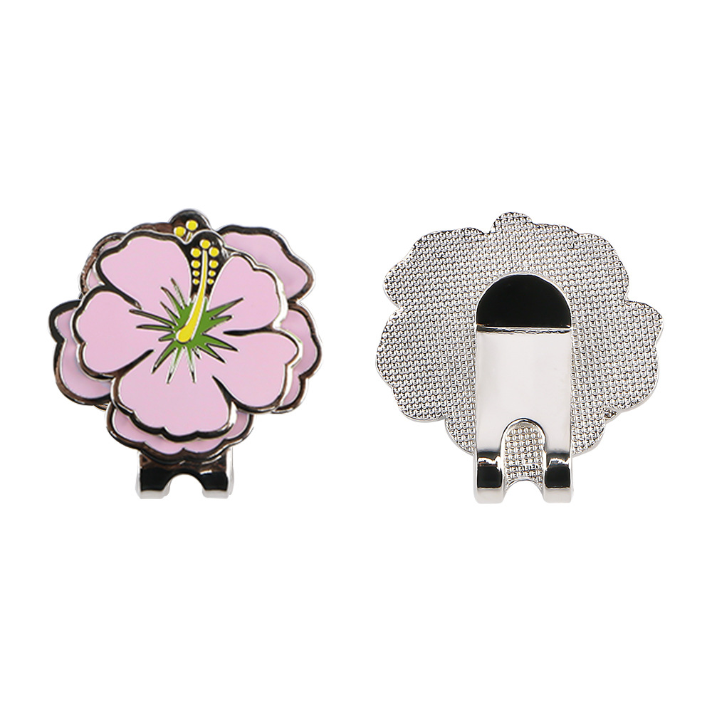 Picture of golf Mark hat clip magnetic metal golf Mark flower shape design double-layer ball Mark cross-border hot sale