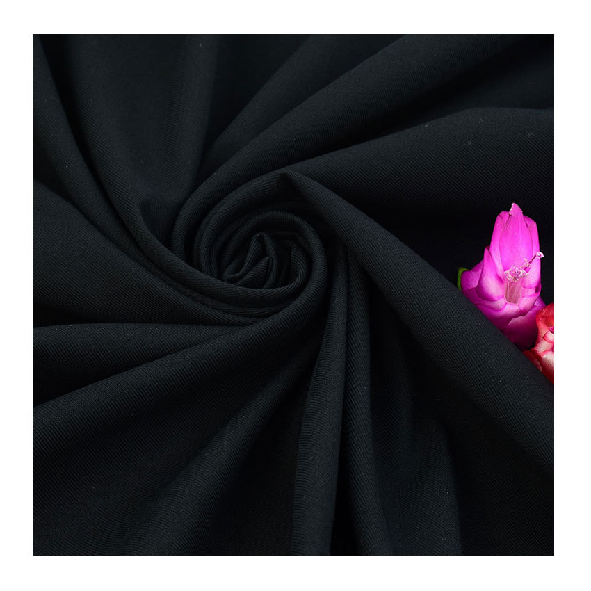 Cotton four-sided elastic double-layer cloth cotton double elastic twill mountaineering cloth 334g pants suit fabric