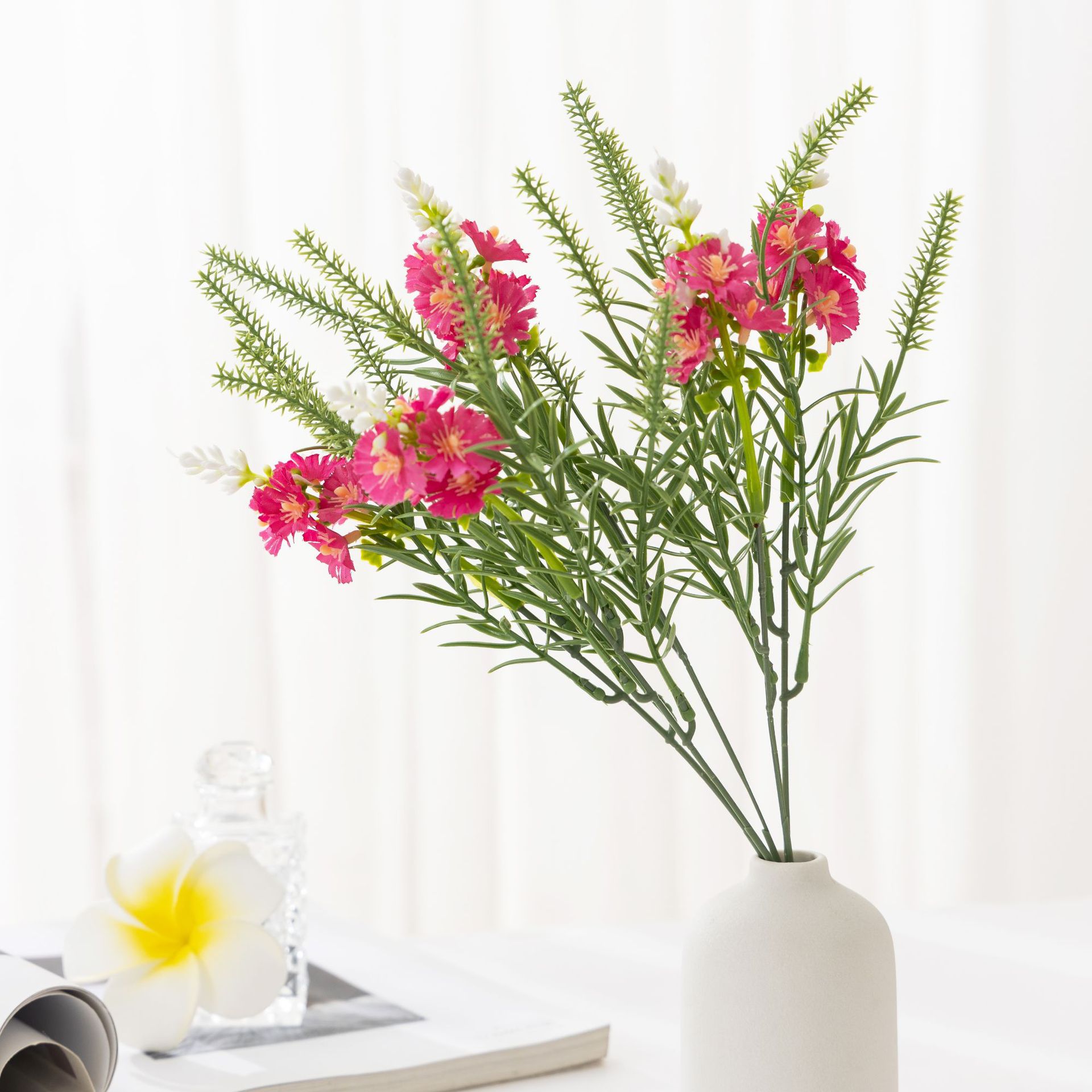 Picture of Baihuabang Simulation Plant Lavender Small Floral Water Grass Handmade Flower Foreign Trade Simulation Flower Ornaments Plastic Decorative Flower