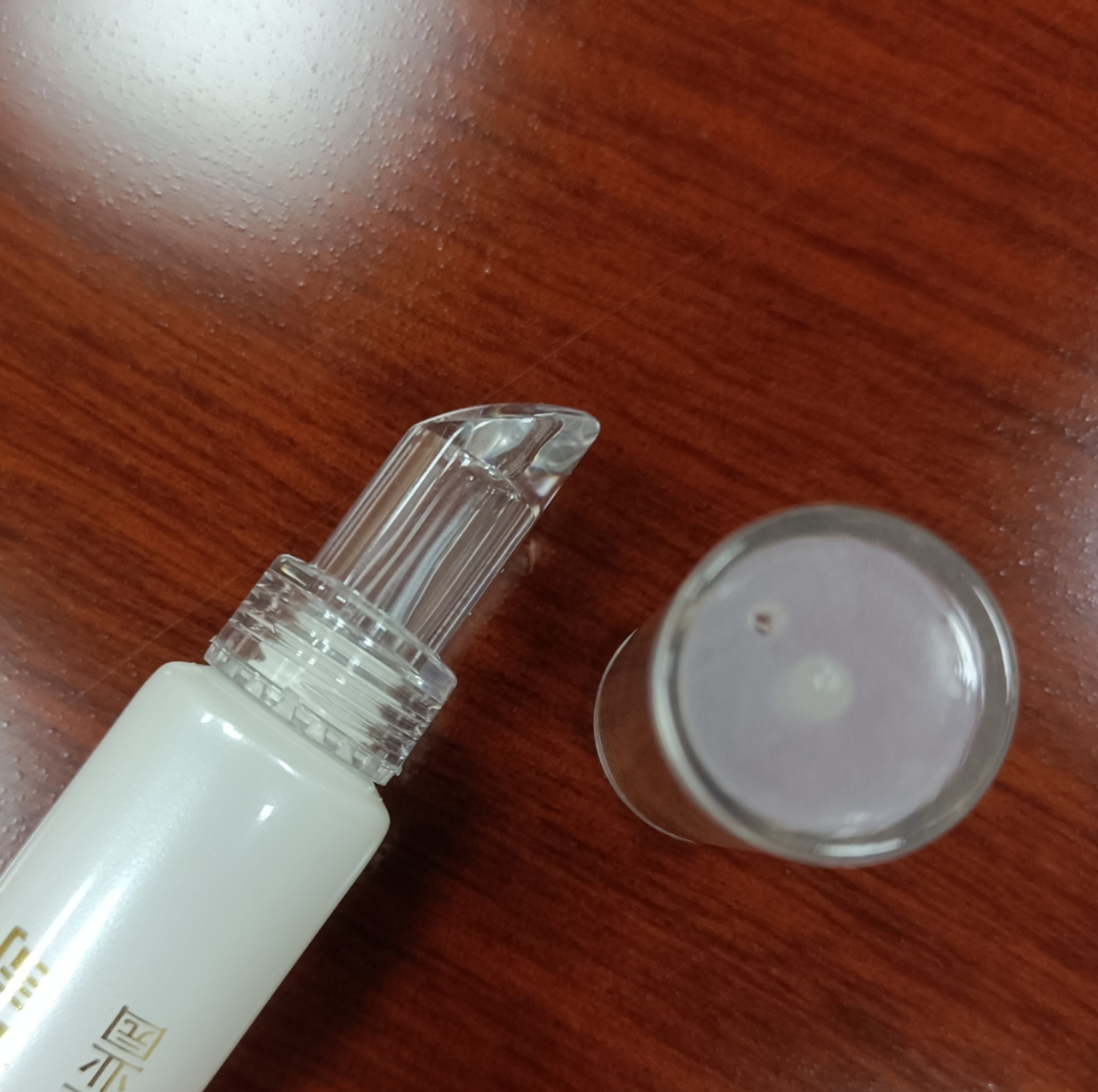 acrylic cover hyaluronic acid skin care hose squeeze lipstick hose pe eyebrow lip tattoo repair agent package