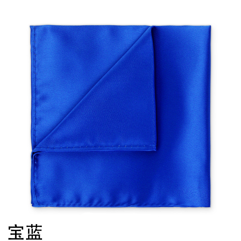 Picture of Solid color dress suit pocket towel men's small square wedding dress breast towel handkerchief black red blue green purple wholesale