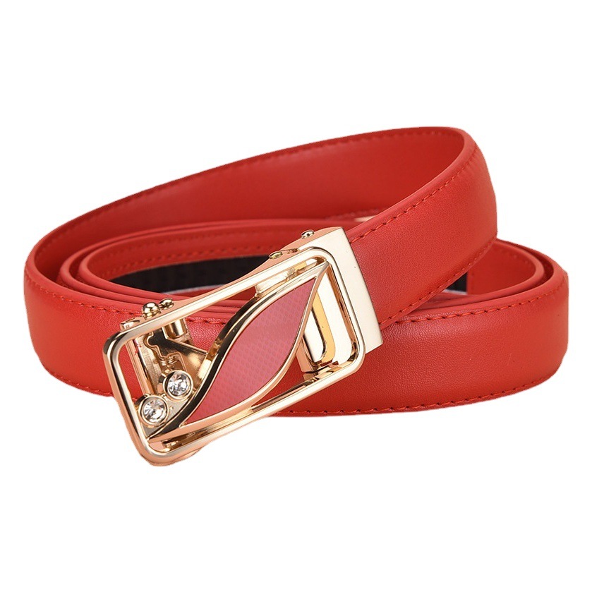 Automatic Buckle Belt Women's Korean-style Casual All-match Women's Belt Women's Trendy Trousers Fashion Network Cross-border Explosions