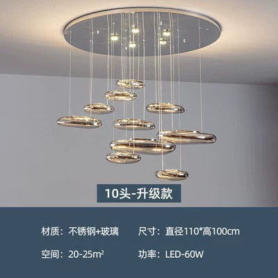 Picture of Nordic Creative Designer Glass Chandelier Advanced Sense Bedroom Restaurant Hotel Homestay Light Luxury Decorative Bar Table Lamp