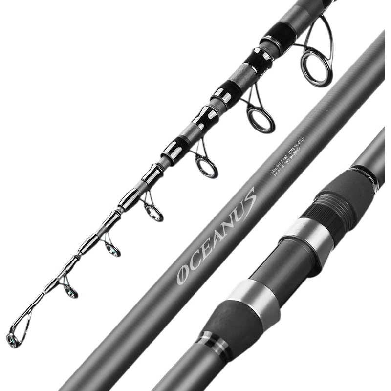 Lin lake sea fishing rod long-distance rod throwing rod suit carbon ultra light suit sea rod silver carp and bighead carp special sea rod fishing rod wholesale