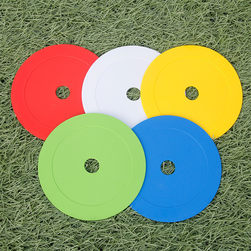 Football training ground label with hole plane sign plate obstacle sign plate basketball taekwondo training marker
