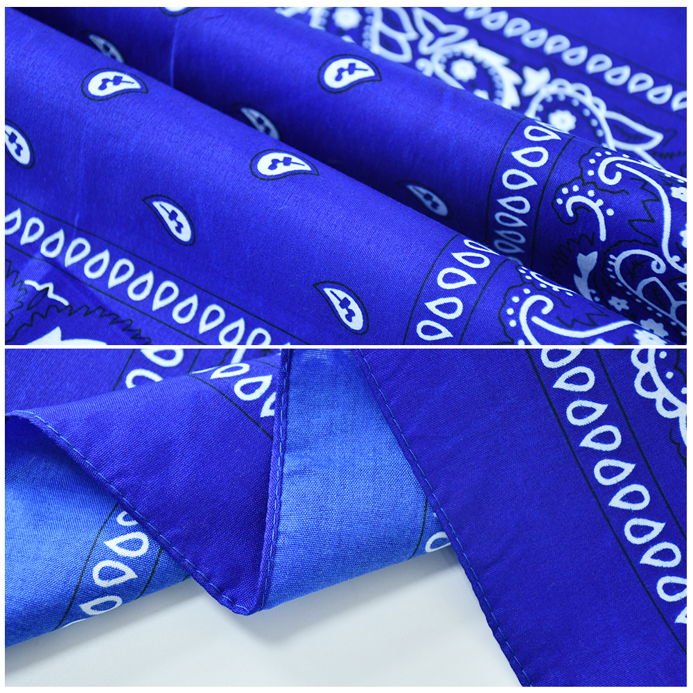 Picture of Factory direct supply in stock polyester square paisley scarf wholesale hip hop hip hop riding cashew flower scarf