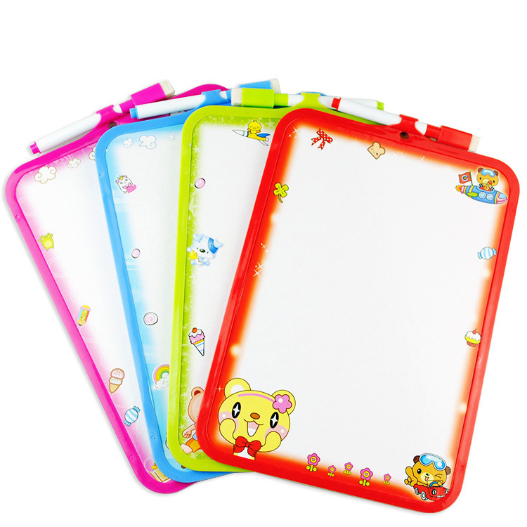 Whiteboard Home Kidsren's Blackboard Teaching Practice Writing Board Infant and Toddler Early Education Teaching Aids Double-Sided Whiteboard Pen