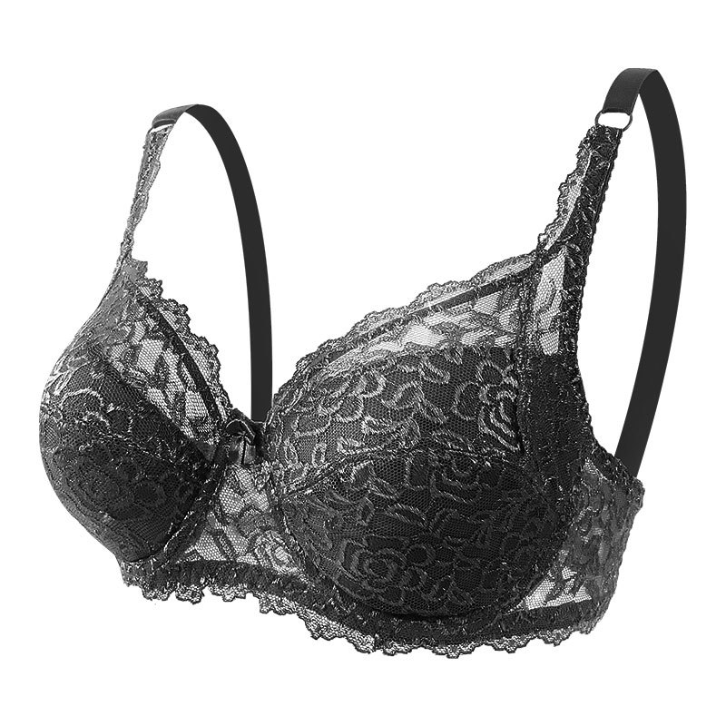 Picture of North American cross-border lace CD plus size bra underwear foreign trade Amazon adjustable push up comfortable women's bra