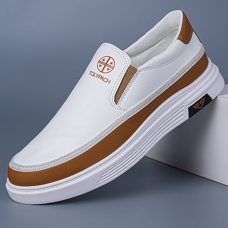 2025 Spring New Men's Shoes Slip-on Lazy Shoes Men's Casual Board Shoes Work Set Feet Fashion Color Matching Comfortable Shoes