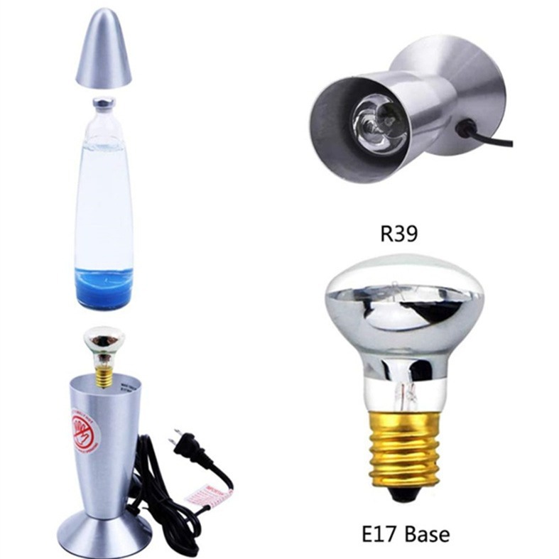 Picture of Lava Melt Wax Lamp Heating Bulb Us Standard R39E14E17 Reflective Spotlight Heating Bulb Cross-Border Best-Selling Set