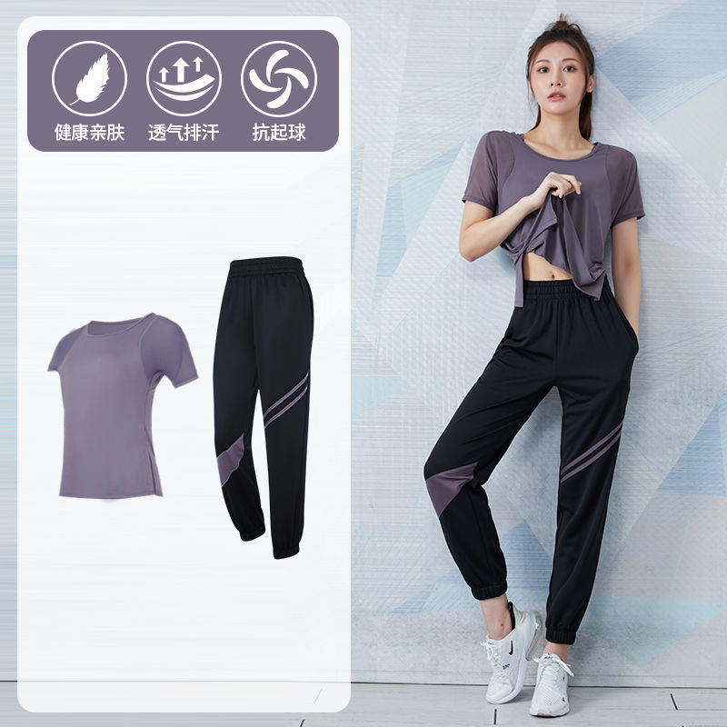 Picture of Yoga Suit Women's Summer Loose Slimming Breathable Quick-drying Clothes Fitness Running Fashion Casual Professional Sportswear