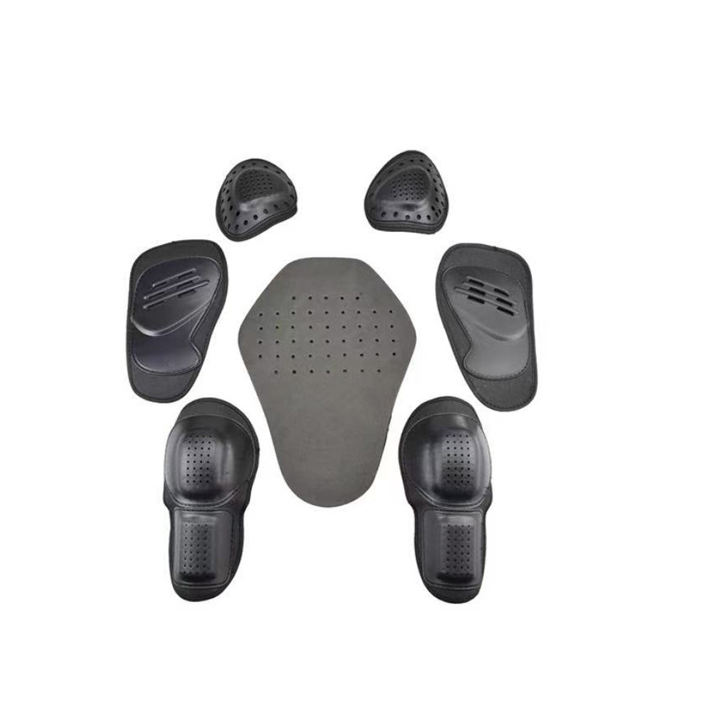 Picture of Riding Protectors Motorcycle Racing Riding Anti-fall Built-in Protectors 7-piece Back Protectors Knee Protectors Chest Protectors Elbow Protectors Shoulder Protectors