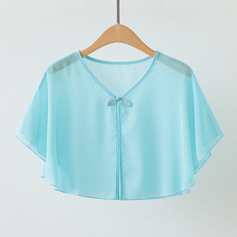Picture of Chiffon Small Shawl Women's Summer Outer Skirt All-match Short Loose Waistcoat Thin Chiffon Sunscreen Cardigan Jacket