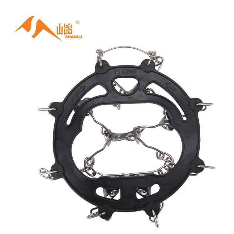 Picture of Source Factory 8-tooth Outdoor Ice and Snow Mountain Climbing Non-slip Shoe Cover Simple Anti-slip Chain Anti-slip Eight-tooth Ice Claw