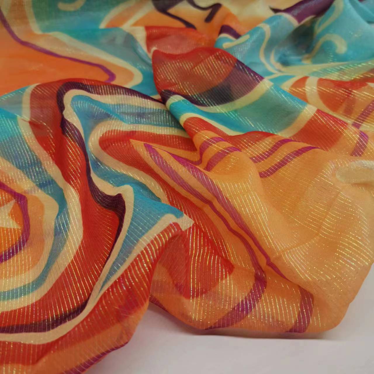 Silk Joki Color Silk Fabric 8 Mm Bling Lolita Fashion Skirt Scarf Fabric
