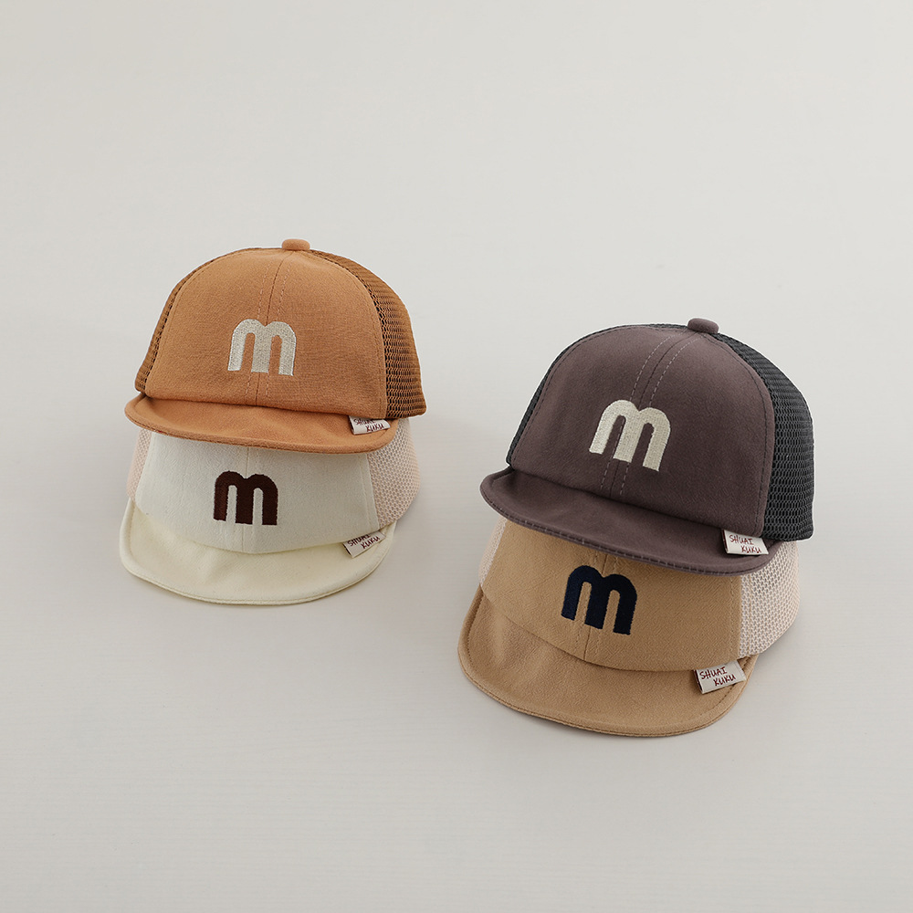 Picture of Baby Hat Summer Thin Boys' Cap Shading Mesh Breathable Cool Cap Baby Girl Sunscreen Baseball Cap Trendy