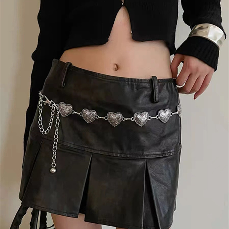 Europe and the United States cross-border jewelry retro Joker ladies love waist chain single-layer chain dress decoration tide waist decoration wholesale