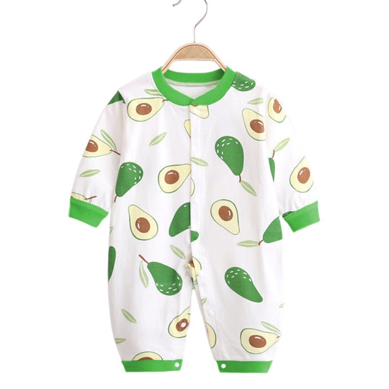 baby jumpsuit spring and autumn category a newborn long sleeve printed combed cotton creeper pajamas baby clothes baby clothes