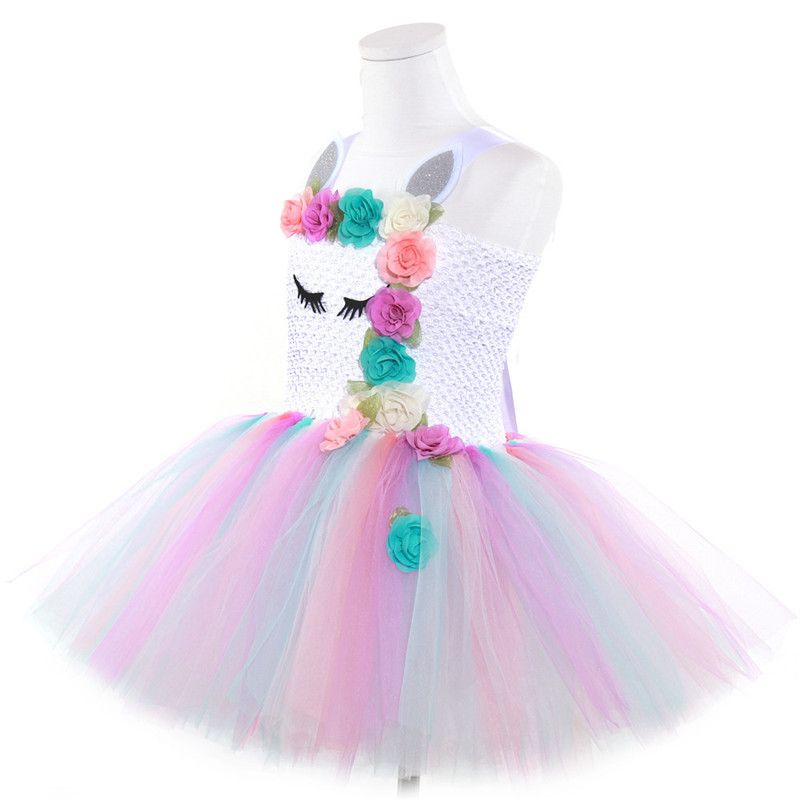 Picture of European and American Cross-Border Supply Tutu Dress Unicorn Children's Performance Costume Cartoon Role-Playing Dress Little Princess