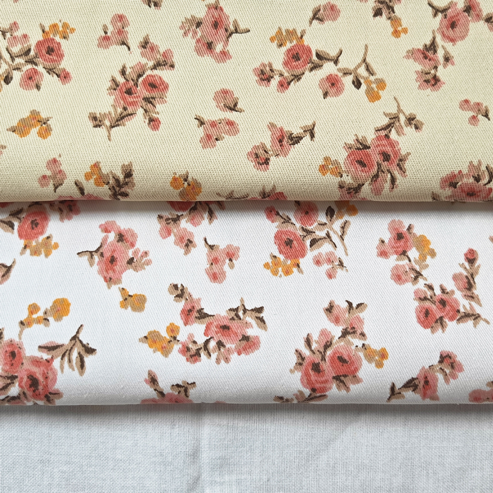 To wash water twill 10856 cotton printed floral fabric jacket tablecloth pants home boutique