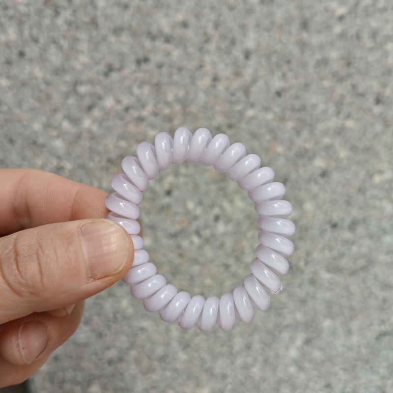 Picture of Candy Color Bold Bracelet Telephone Line Hair Ring Extra Large Rubber Band South Korea Headwear Hair Accessories Headband Spring Ring