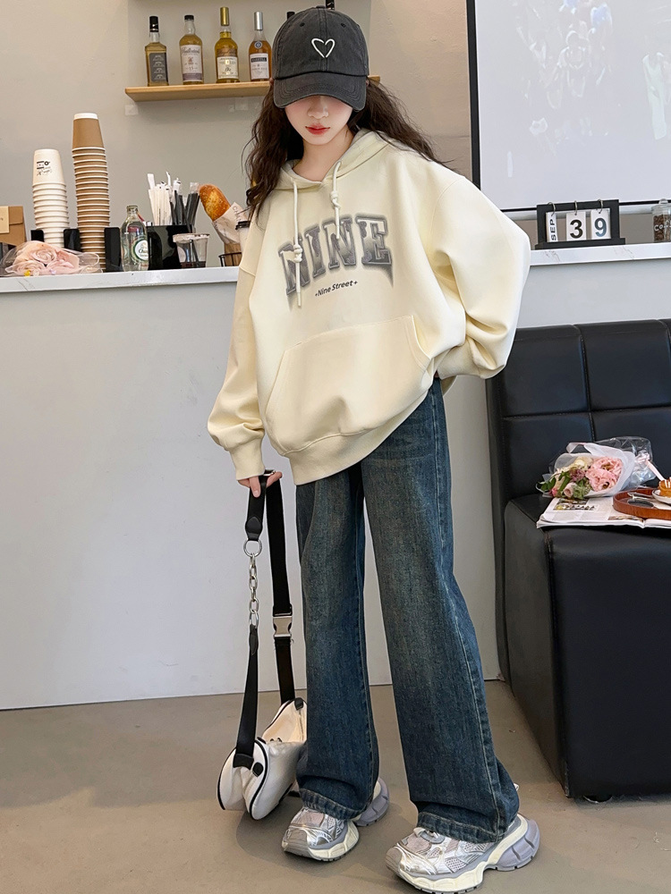 Picture of Girls' Hoodie 2024 New Style Autumn Girl's Hooded Top Children's Clothes Spring and Autumn Fashionable Big Children's Clothes