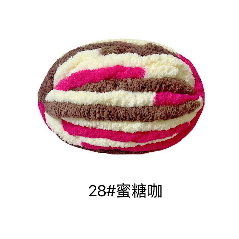 Picture of Thick ice strip wool cat tail thread sausage yarn ice island wool hook bag cushion soft finger knitted blanket cat nest thread