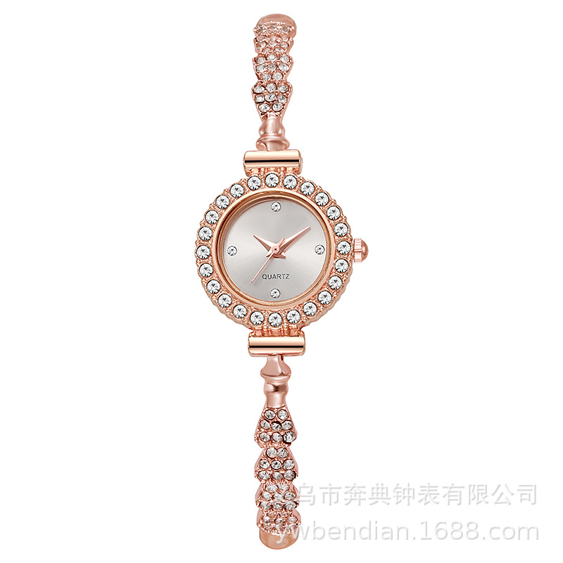 Picture of New women's quartz watch rhinestone women's watch small dial slim bracelet free adjustment jewelry quartz watch in stock