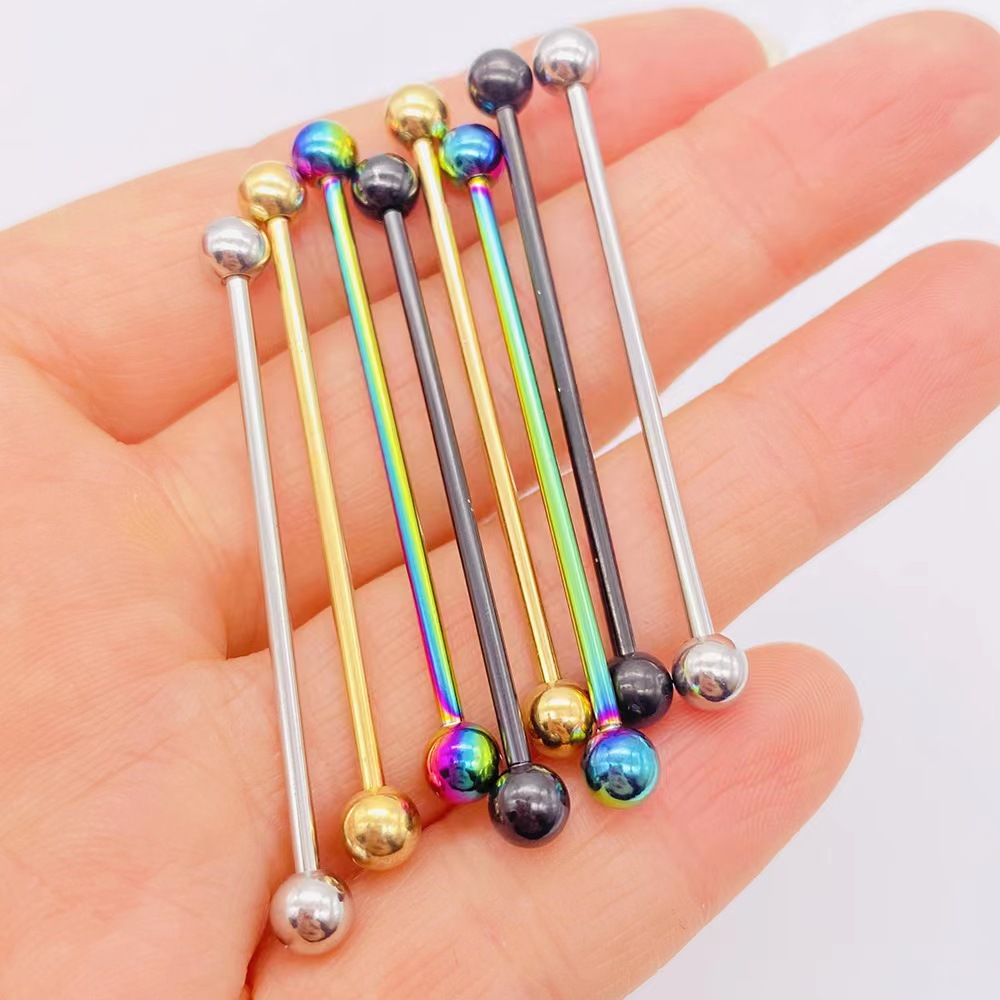 Picture of Cross-border e-commerce factory sourcing Amazon's best-selling multi-color long rod ear bone nail ear puncture jewelry