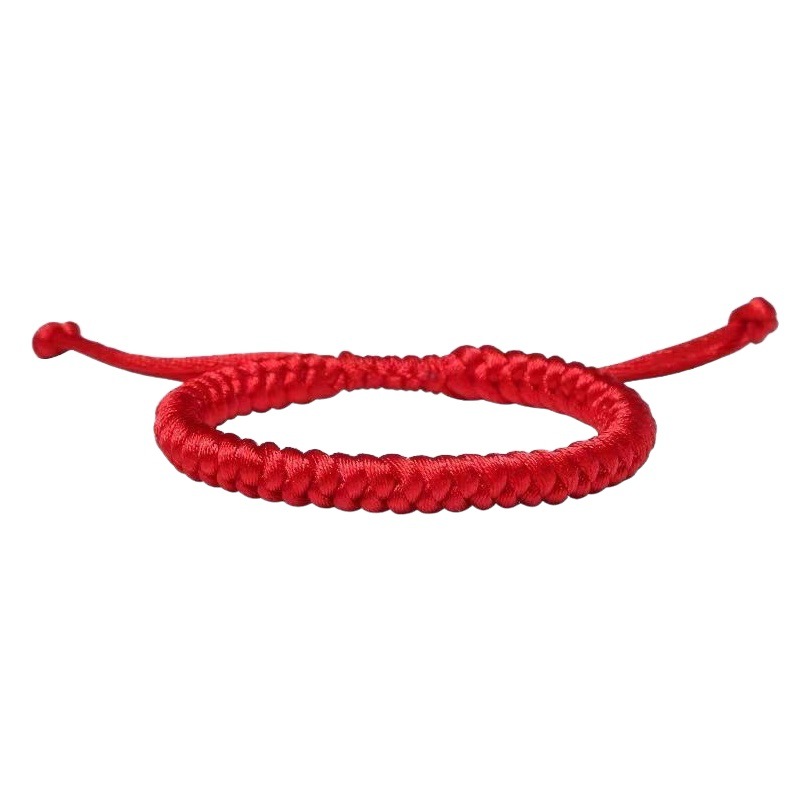 Xiao Zhan's Red Rope Bracelet Diamond Knot Hand-woven Hand Rope Best Friend Children's Couple's Year of Life Transfer Men and Women