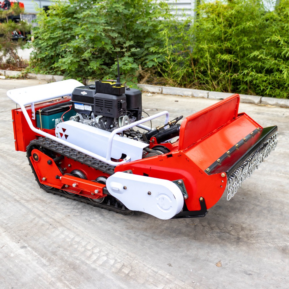 Export German four-stroke intelligent remote control lawn mower lawn mower crawler dam mower