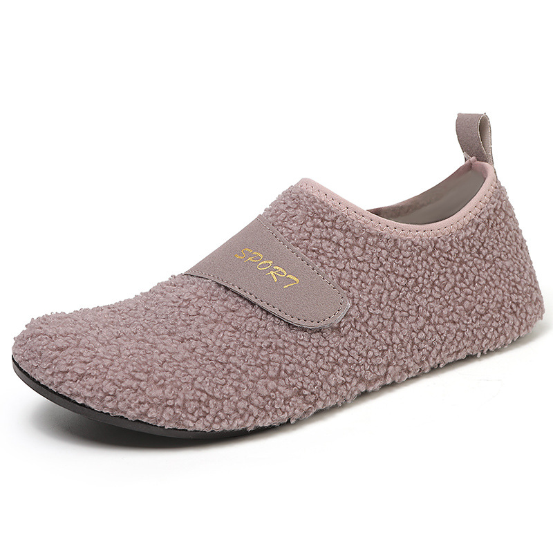Carefully Selected Amazon Couple's New Daily Casual Travel Home Soft Non-Slip Lightweight Warm Plush Cotton Shoes