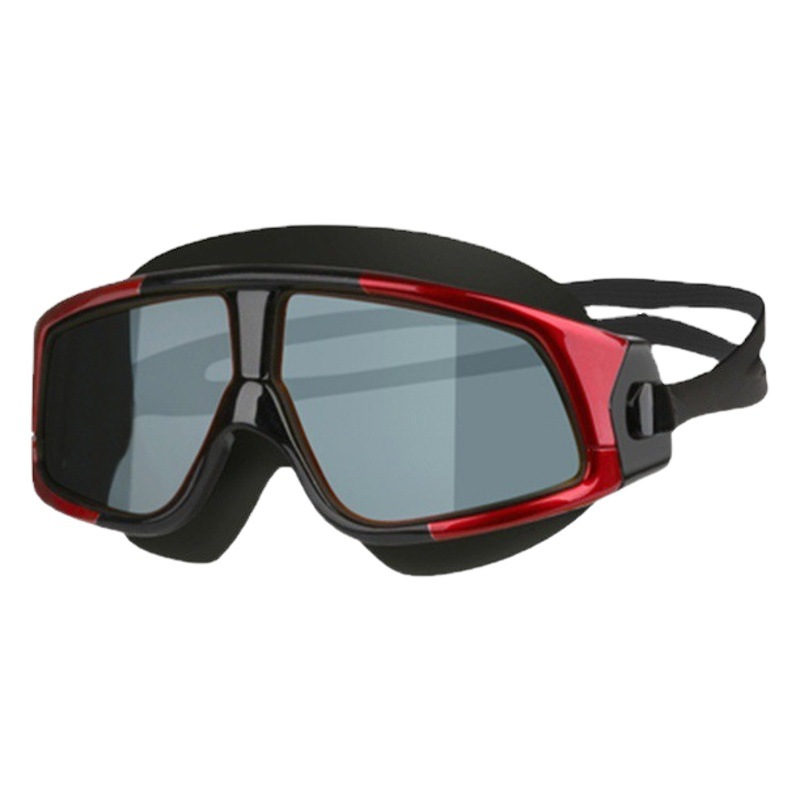 Quick fish large frame men and women electroplated myopia silicone waterproof anti-fog swimming glasses diving goggles eye protection glasses wholesale