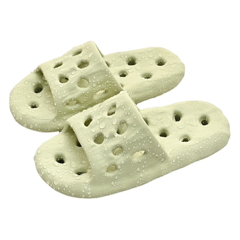Bathroom Slippers for Women, Quick-Drying, Hollow Design, Non-Slip, Silent for Home Indoor Use, Hotel Summer Sandals for Men