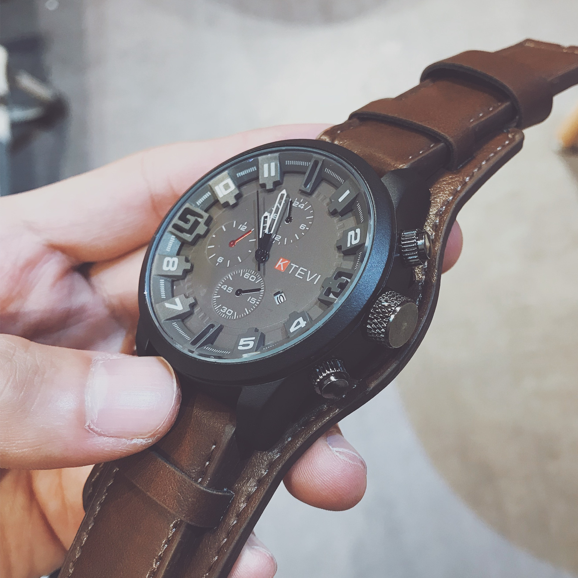 China Police Sports Watch Men's Trendy Korean Style Personalized Student Douyin Special Forces Large Dial Men's Extra Large Trendy Men