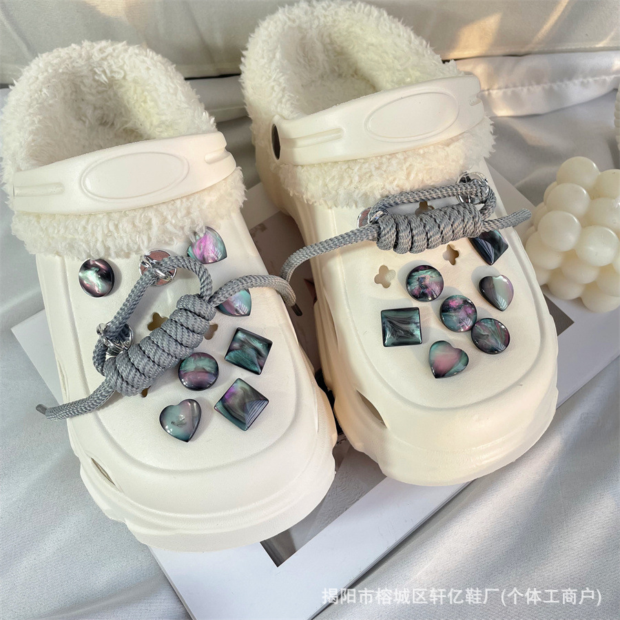 2024 New Style Slippers Cotton Home Cotton Shoes Women's Outwear Cute Indoor Cotton Slippers Home Shoes Eva Slippers