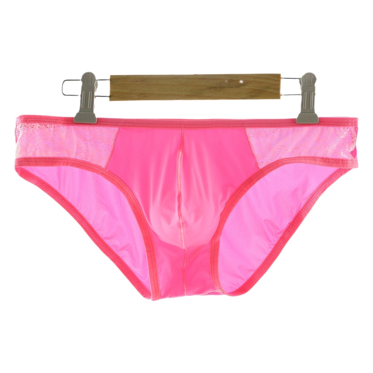 Amazon underwear wholesale men's underwear low waist briefs silky sexy European code ice silk sexy underwear B162
