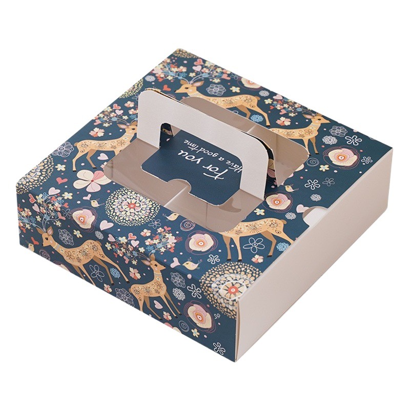 Baked Egg Yolk Crisp Mooncake Gift Packaging Box Nougat Mung Bean Cake Snowflake Crisp High-End Mid-Autumn Festival Companion Gift Box