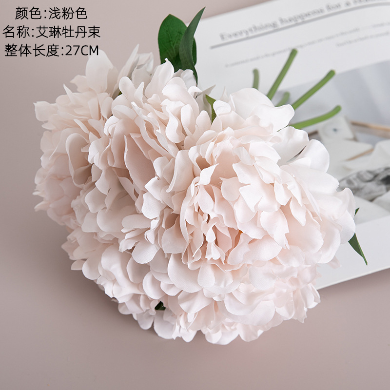 Picture of Manufacturer Recommends Erin Peony Wedding Holding Flowers Simulated Flowers Wholesale Home Decoration Craft Plants Mw11221