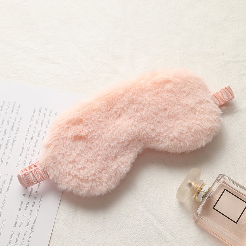 Picture of Rabbit Fur Blackout Sleep Eye Mask, Breathable, Skin-Friendly Plush Eye Mask, Autumn and Winter Ice Pack Style, Cute Home Eye Mask Wholesale