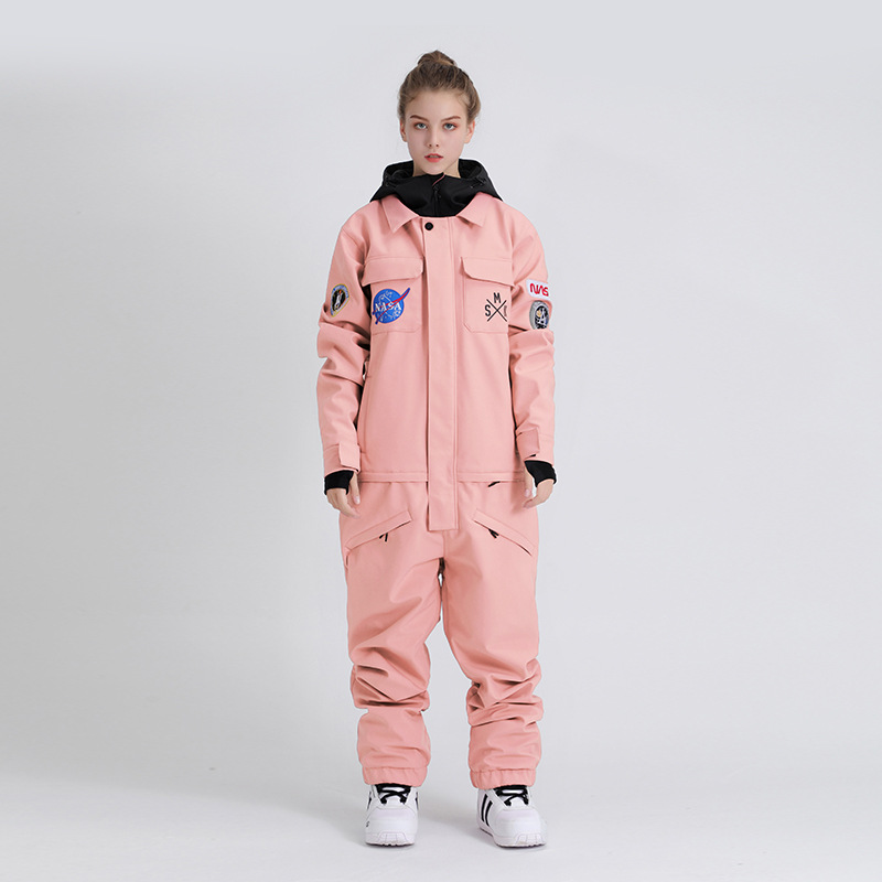 Picture of Ski Suit for Women, Windproof, Waterproof, Thickeneded and Warm, Outdoor Equipment, Single and Double Board Export One-Piece Ski Suit for Men