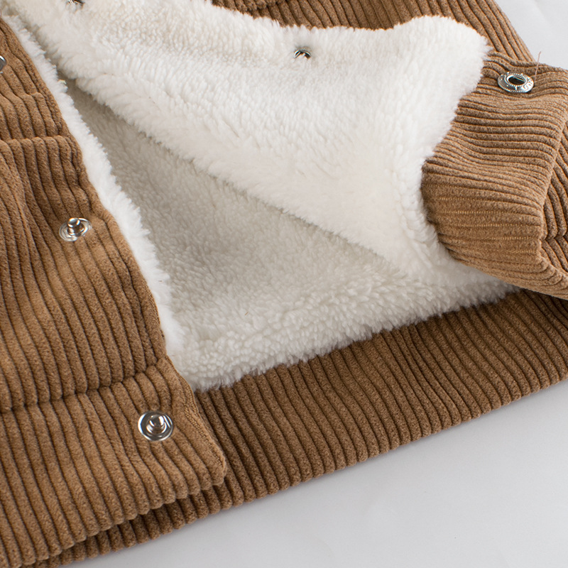 Picture of Spring Kidsren's Clothing Kidsren's Vest New 2024 Boys' Lamb Velvet Fleece-Lined Baby Clothing Warm Tops