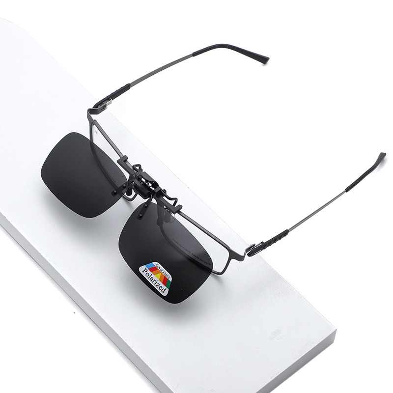 Picture of Sunglasses Clip-On Sunglasses Polarized Clip-On Driving Driver Trendy Clip-On Polarized Glasses for Men and Women Night Vision