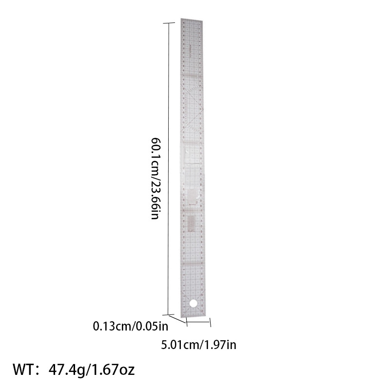 Picture of Pattern printing ruler clothing scale pattern making clothing curve cutting sewing tool multi-functional pattern printing ruler