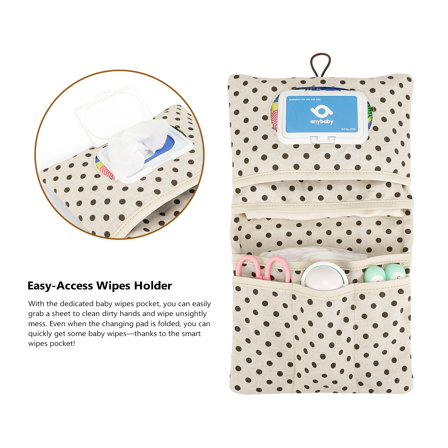 Picture of Baby Diaper Storage Bag, Wet Wipes Box, Portable Baby Toiletry Bag, Diaper Bag