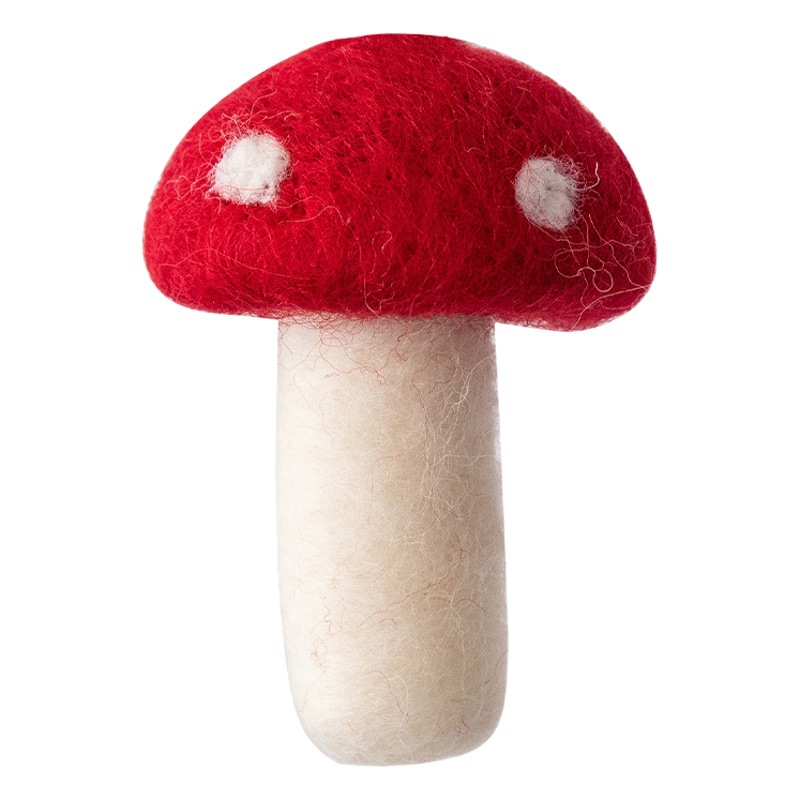 Christmas wool felt mushroom decorative pendant Christmas tree pendant accessories handmade diy accessories Christmas decorations