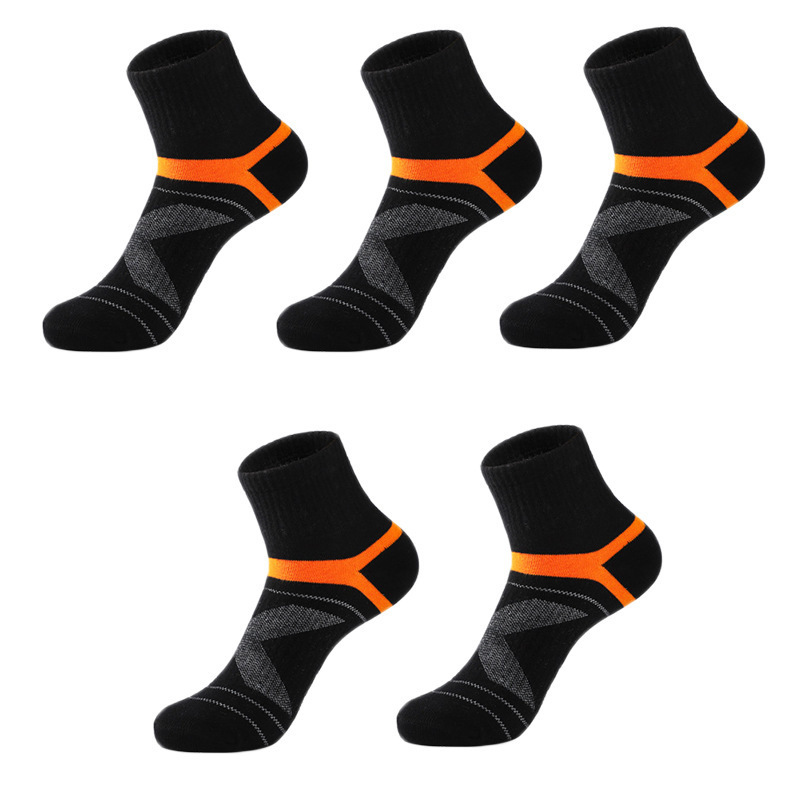 Cross-border wholesale socks men's outdoor mountaineering sports socks basketball socks running sweat-absorbent breathable socks mid-tube men's socks